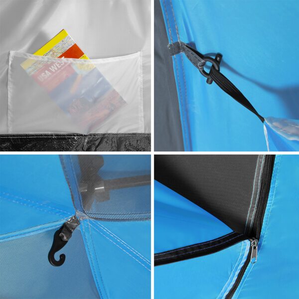 Rodinný stan NILS Camp NC6431 Highland IV modrý/šedý 6