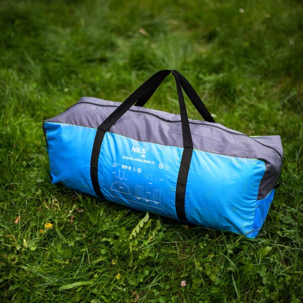 Rodinný stan NILS Camp NC6431 Highland IV modrý/šedý 9