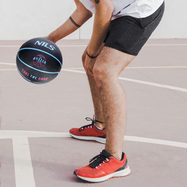 Basketbalový míč NILS NPK271 Buzzer 7 černý 2