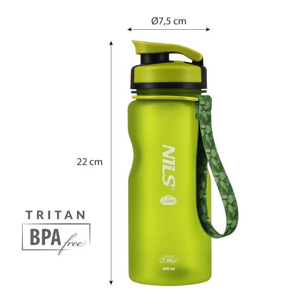 Tritanová láhev na pití NILS Camp NC1740 600 ml zelená 7