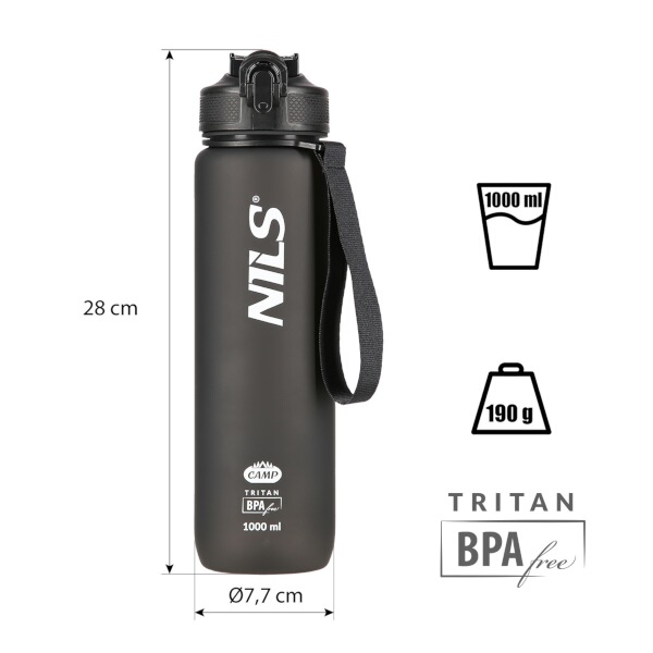 Tritanová láhev na pití NILS Camp NCD68 1000 ml černá 9