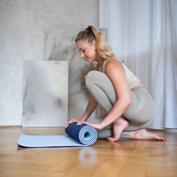 Podložka na jógu HMS YM10 tmavě modrá 11