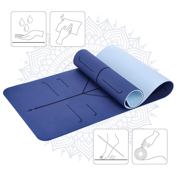 Podložka na jógu HMS YM10 tmavě modrá 5
