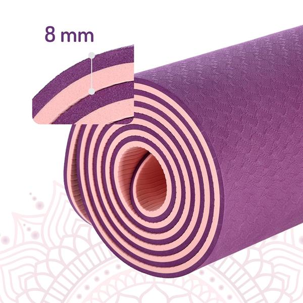Podložka na jógu HMS YM10 fialová 3