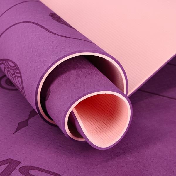 Podložka na jógu HMS YM10 fialová 9