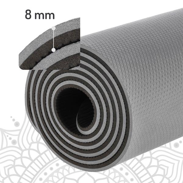 Podložka na jógu HMS YM10 šedá 3