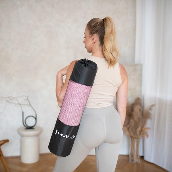 Podložka na jógu HMS YM10 světle růžová 8