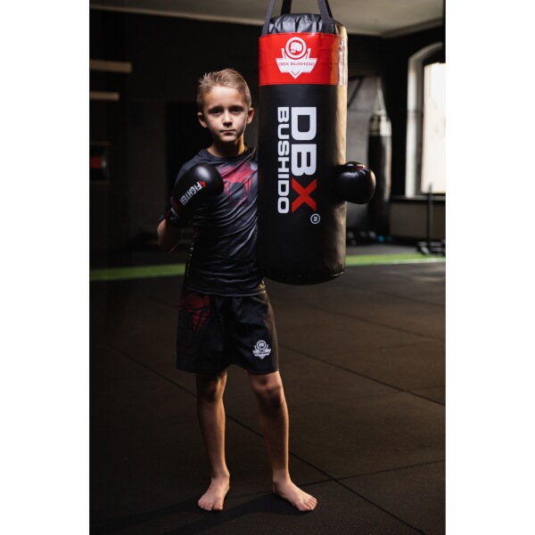 Boxovací pytel DBX BUSHIDO Kids80 80cm/30cm 15-20kg pro děti, červený 5
