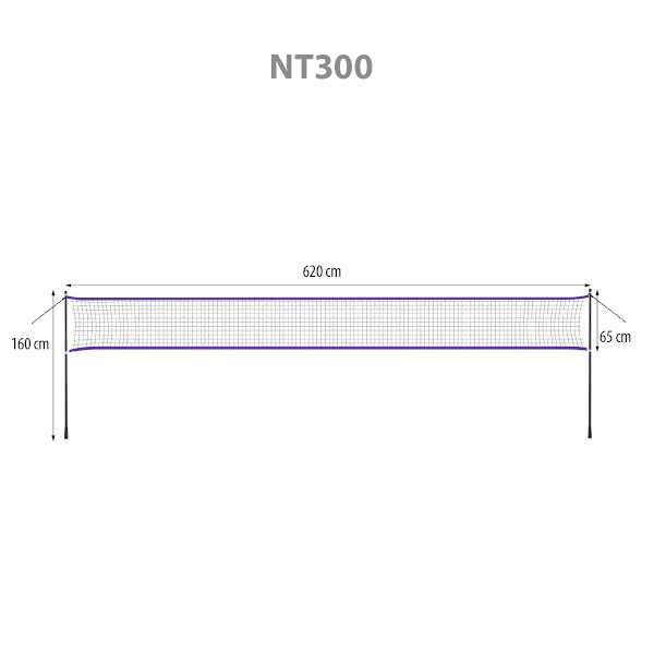 Badmintonová síť NILS NT300 8