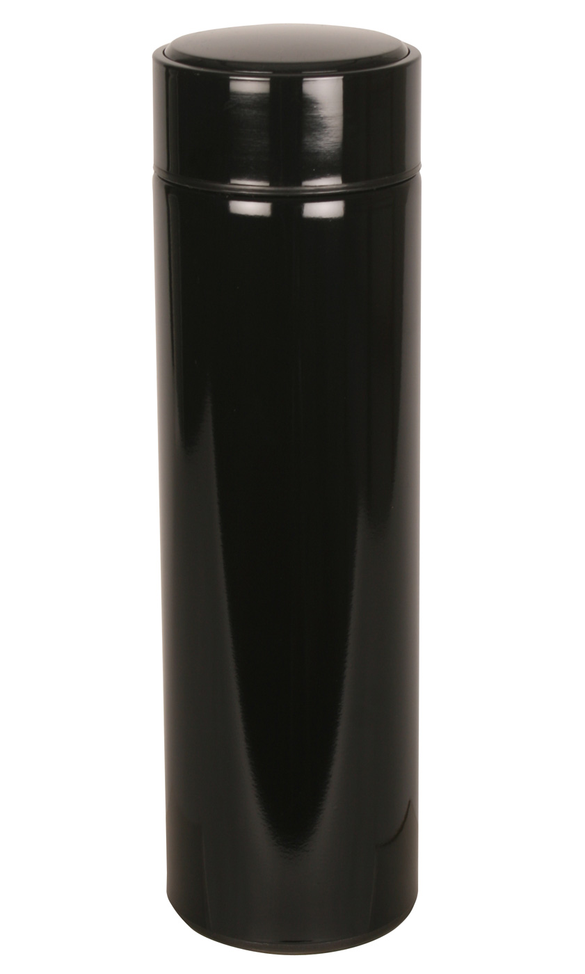 Termoska 450 ml s teploměrem černá