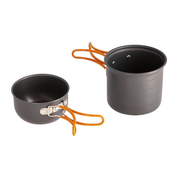 Kempingová sada 2 hrnců s příborem NILS Camp NC1704 2