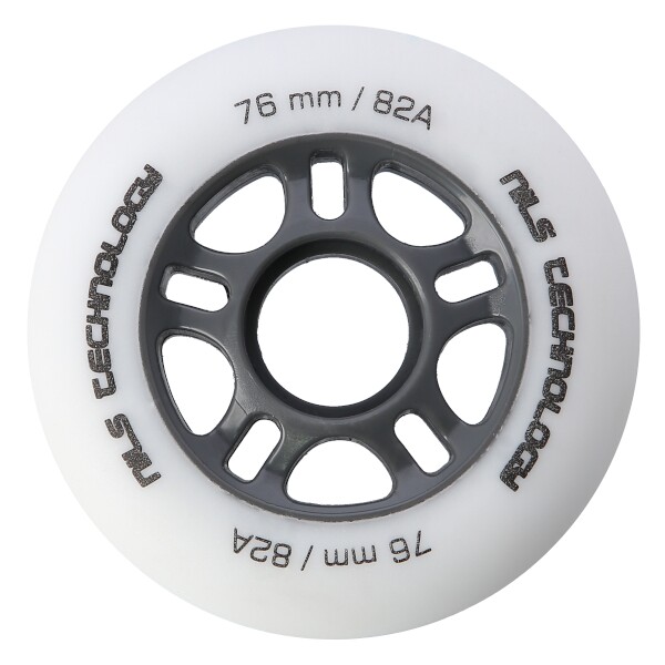 Matná kolečka NILS Extreme PU 76x24 82A, bílá, 4 ks 3