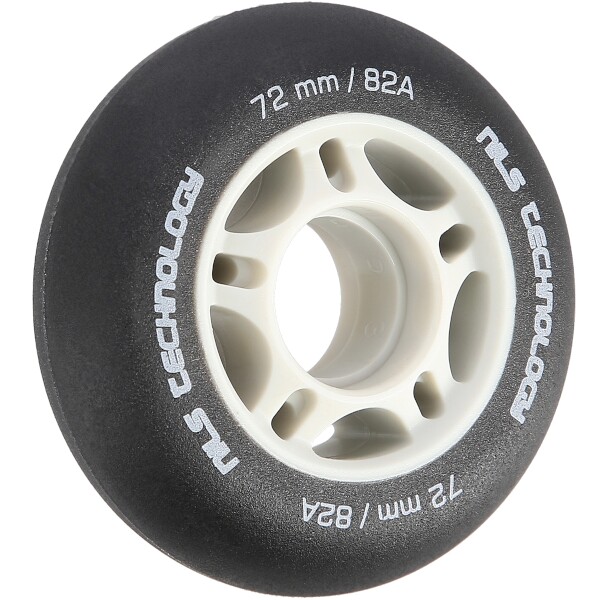 Matná kolečka NILS Extreme PU 72x24 82A, černá, 4 ks 2