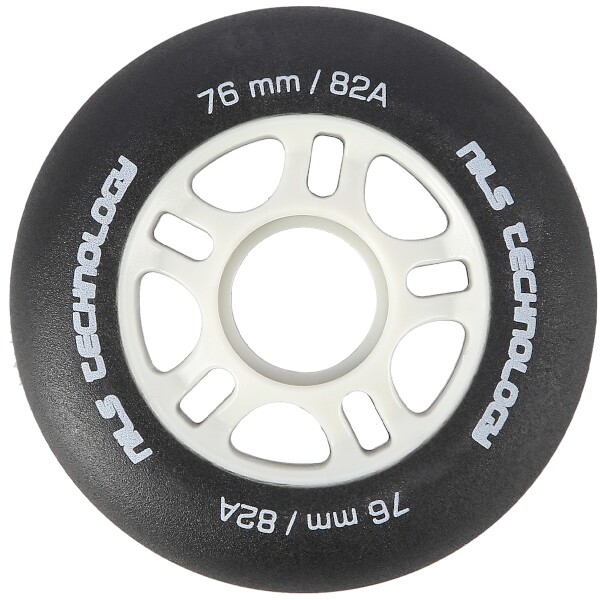 Matná kolečka NILS Extreme PU 76x24 82A, černá, 4 ks 3