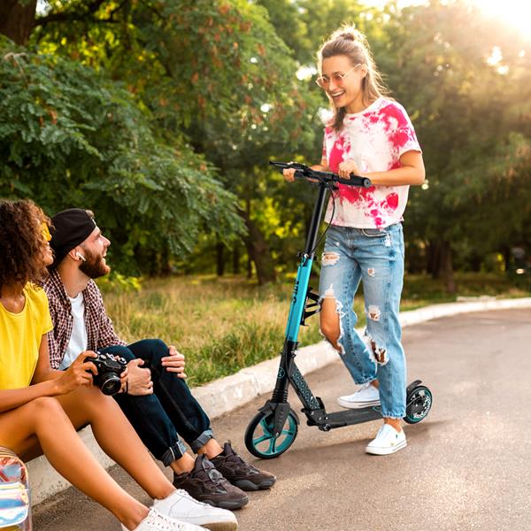 Koloběžka NILS Extreme HM124T s kotoučovou brzdou tyrkysová 3