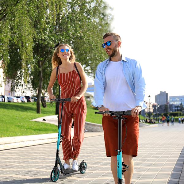 Koloběžka NILS Extreme HM124T s kotoučovou brzdou tyrkysová 5