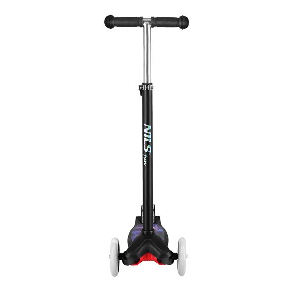 Dětská tříkolová koloběžka NILS Fun HLB1310 s LED černá 5