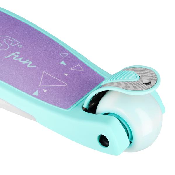 Dětská tříkolová koloběžka NILS Fun HLB1310 s LED fialová 7