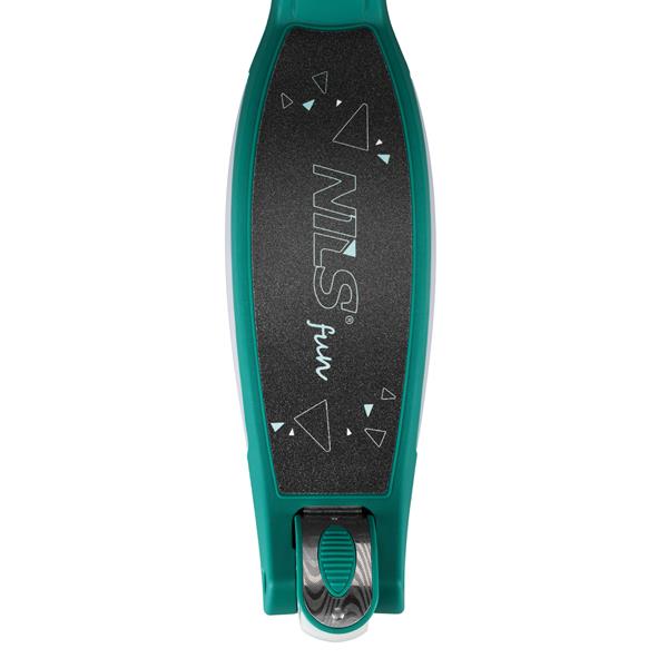 Dětská tříkolová koloběžka NILS Fun HLB1310 s LED zelená 8