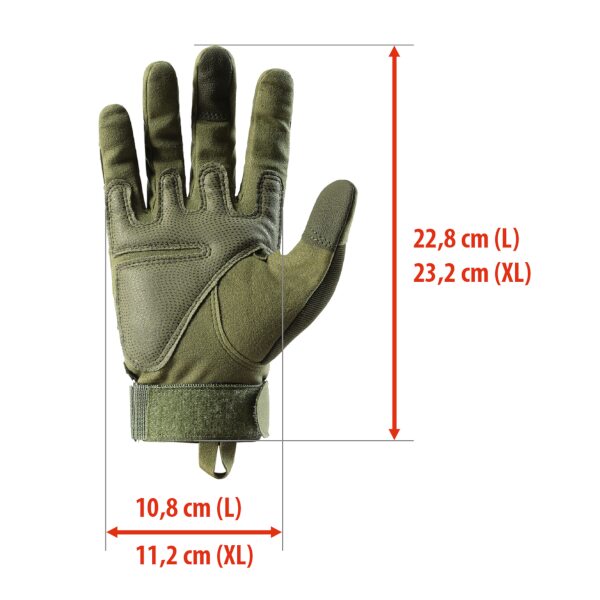 Taktické rukavice NILS Camp NC1798 zelené 5