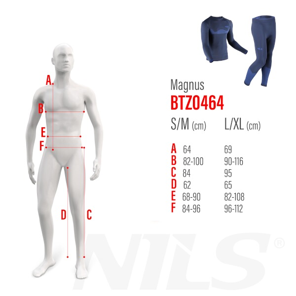 Pánské bezešvé termoprádlo NILS BTZ0464 Magnus 9