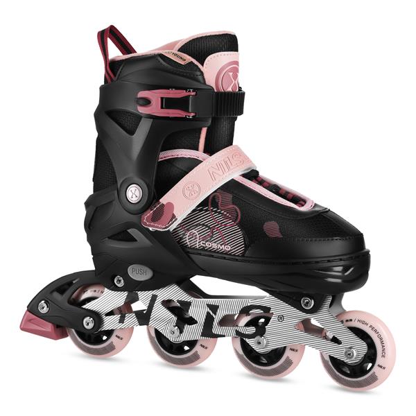 Kolečkové brusle NILS Extreme NA13808 růžové - velikost M (34 - 37)