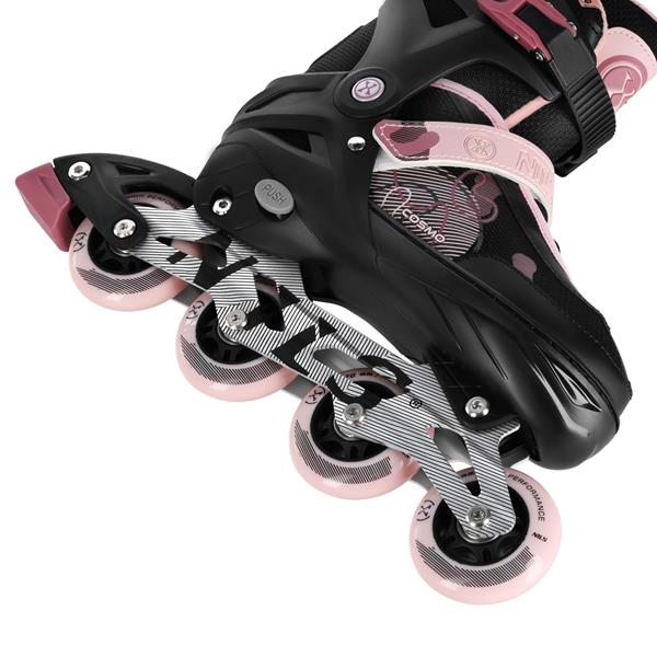 Kolečkové brusle NILS Extreme NA13808 růžové 5