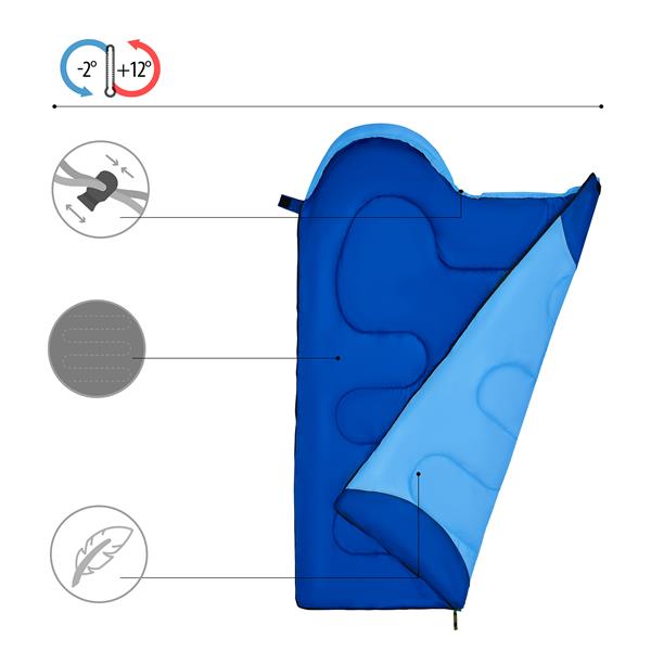 Spací pytel NILS Camp NC2007 Junior modrý 2