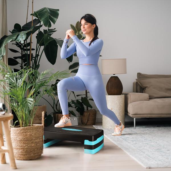 Step na aerobic HMS AS002 černo-modrý 4