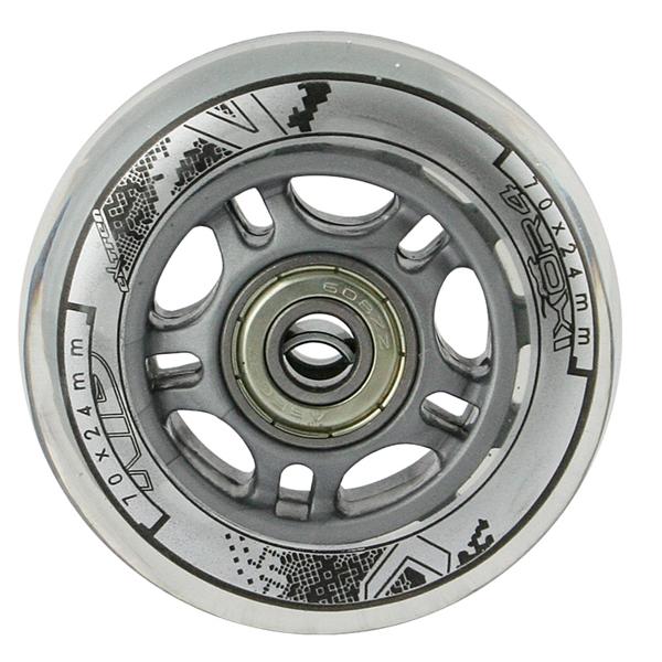 Sestava čirých PU koleček 70x24 + ložiska ABEC7 NILS EXTREME 2