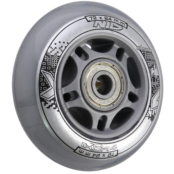 Sestava čirých PU koleček 72x24 + ložiska ABEC7 NILS EXTREME 3