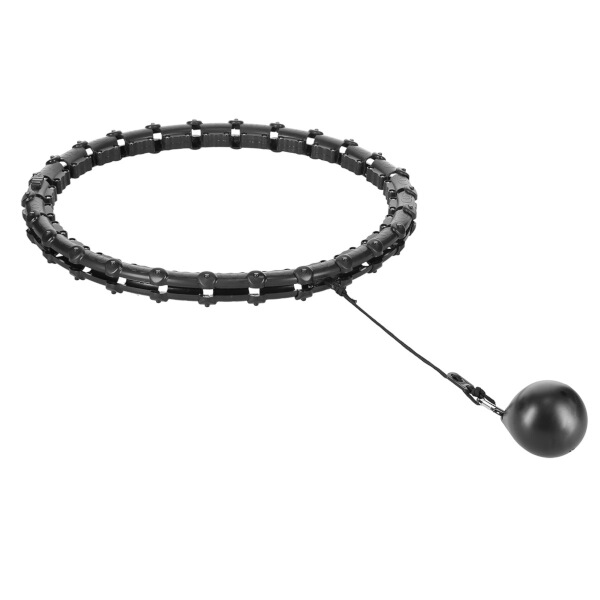 Sada černé masážní Hula Hoop se závažím HMS HHW11 a zeštíhlujícího bederního pásu HMS BR163 PLUS SIZE 2