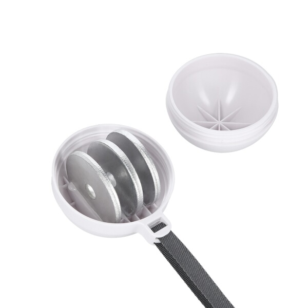 Sada masážní hula hoop HMS HHM16 bílá se závažím, magnety a počítadlem a zeštíhlujícího pásu BR163 PLUS SIZE 5