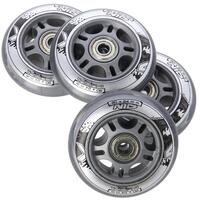 Sestava čirých PU koleček 80x24 + ložiska ABEC7 NILS EXTREME Sestava čirých PU koleček 80x24 + ložiska ABEC7 NILS EXTREME