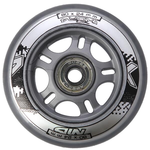 Sestava čirých PU koleček 80x24 + ložiska ABEC7 NILS EXTREME 3