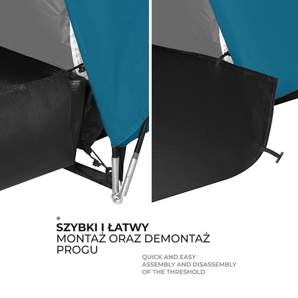 Rodinný stan NILS Camp NC6031 Highland modrý/světle šedý 8