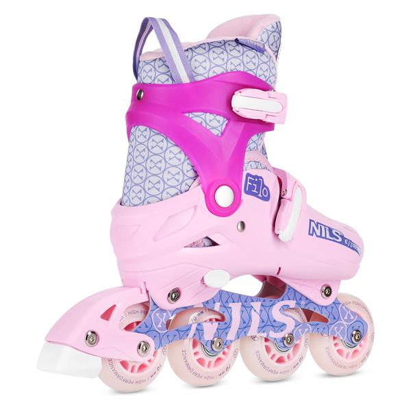 Kolečkové brusle NILS Extreme NA13102 růžové 3