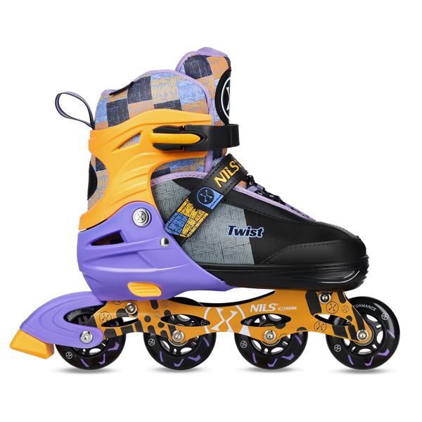 Kolečkové brusle NILS Extreme NA13810 žluté 2