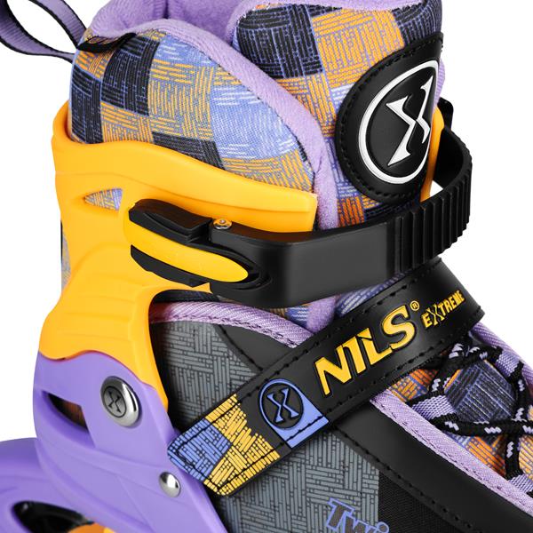 Kolečkové brusle NILS Extreme NA13810 žluté 4