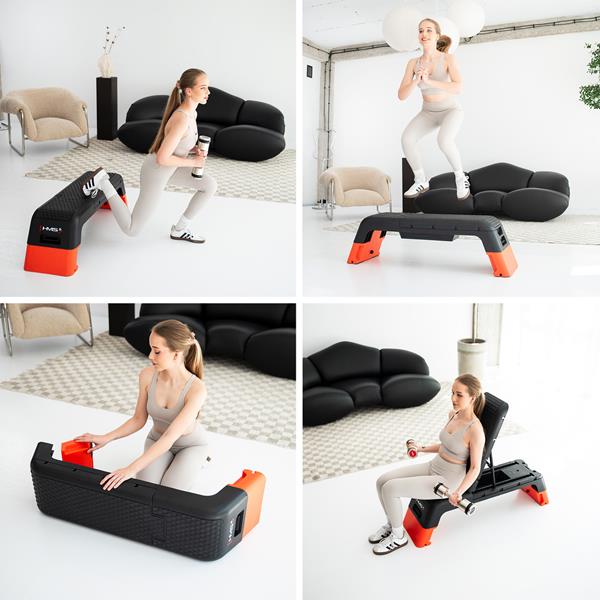 Step na aerobik HMS AS009 Pro s funkcí lavice 6