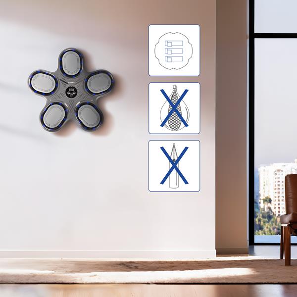 Elektronický boxerský terč HMS TB11 s LED, Bluetooth a rukavicemi (Music Boxing Machine) 4