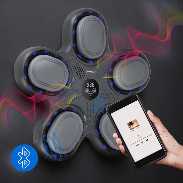 Elektronický boxerský terč HMS TB11 s LED, Bluetooth a rukavicemi (Music Boxing Machine) 5
