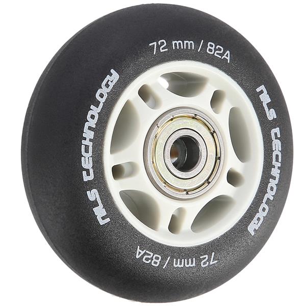 Matná kolečka NILS Extreme PU 72x24 82A s ložisky ABEC 9, černá, 4 ks 2