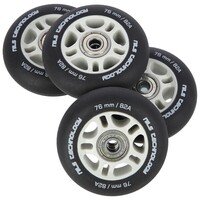 Matná kolečka NILS Extreme PU 76x24 82A s ložisky ABEC 9, černá, 4 ks Matná kolečka NILS Extreme PU 76x24 82A s ložisky ABEC 9, černá, 4 ks