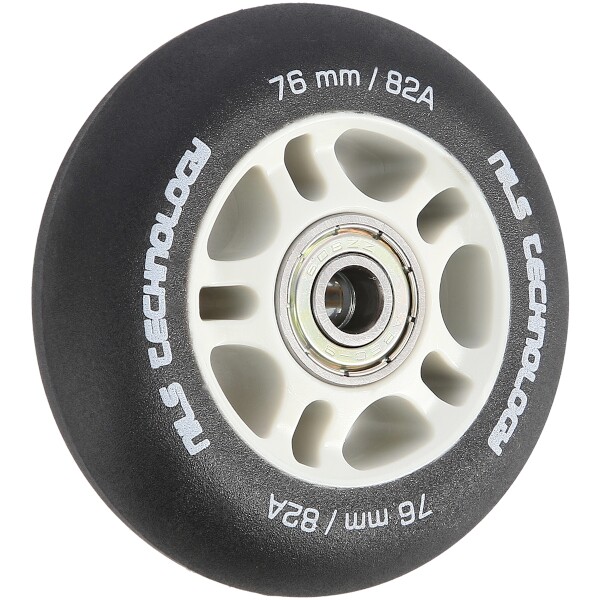 Matná kolečka NILS Extreme PU 76x24 82A s ložisky ABEC 9, černá, 4 ks 3
