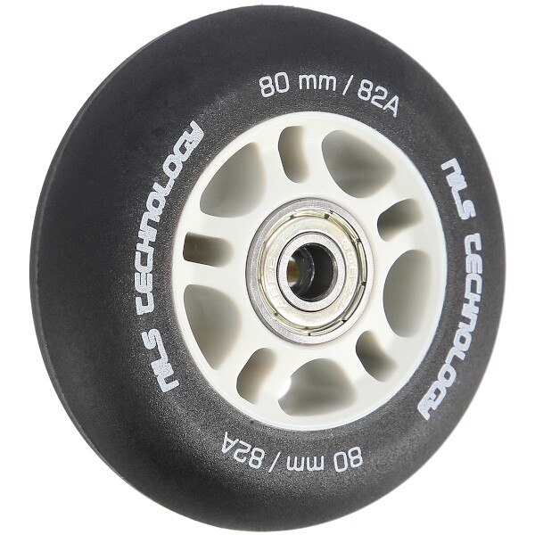 Matná kolečka NILS Extreme PU 80x24 82A s ložisky ABEC 9, černá, 4 ks 2