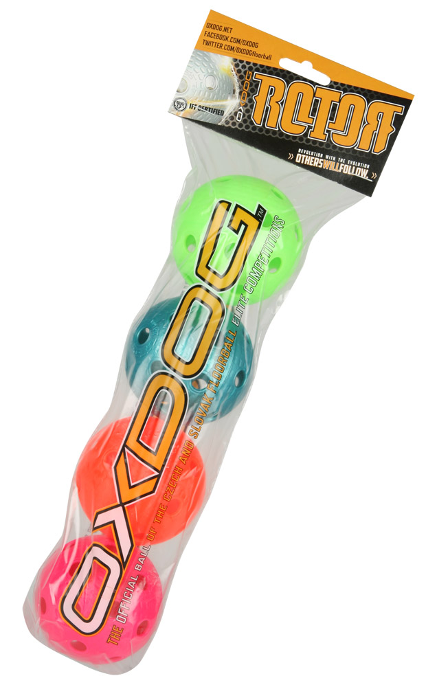 Florbalové míče Freez Official sada 4 ks