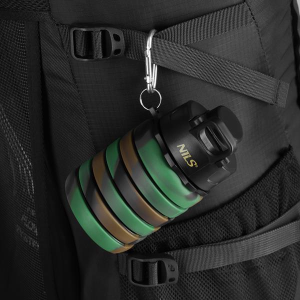 Skládací silikonová láhev NILS Camp NC4106 500ml zelená 4