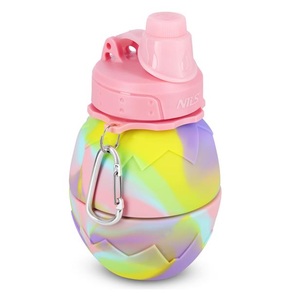 Skládací silikonová láhev NILS Camp NC4102 700ml růžová 2