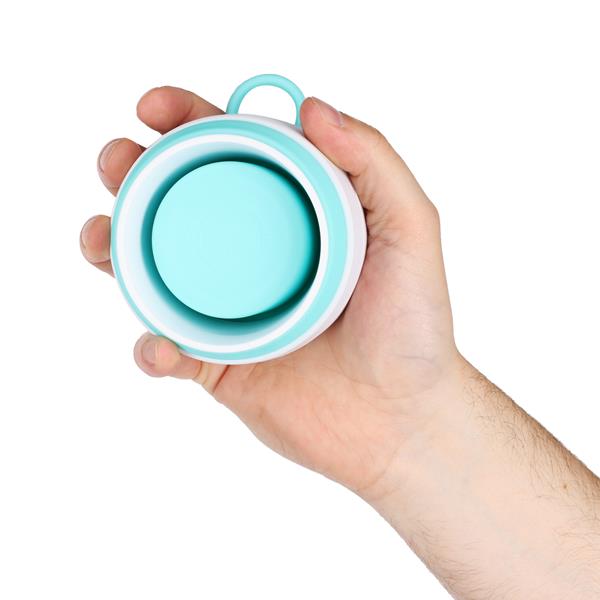 Skládací silikonový hrnek NILS Camp NC4103 355ml mátový 2